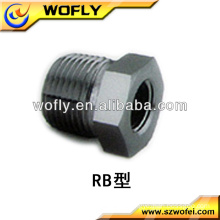 Metric stainless steel hex reducer bushing